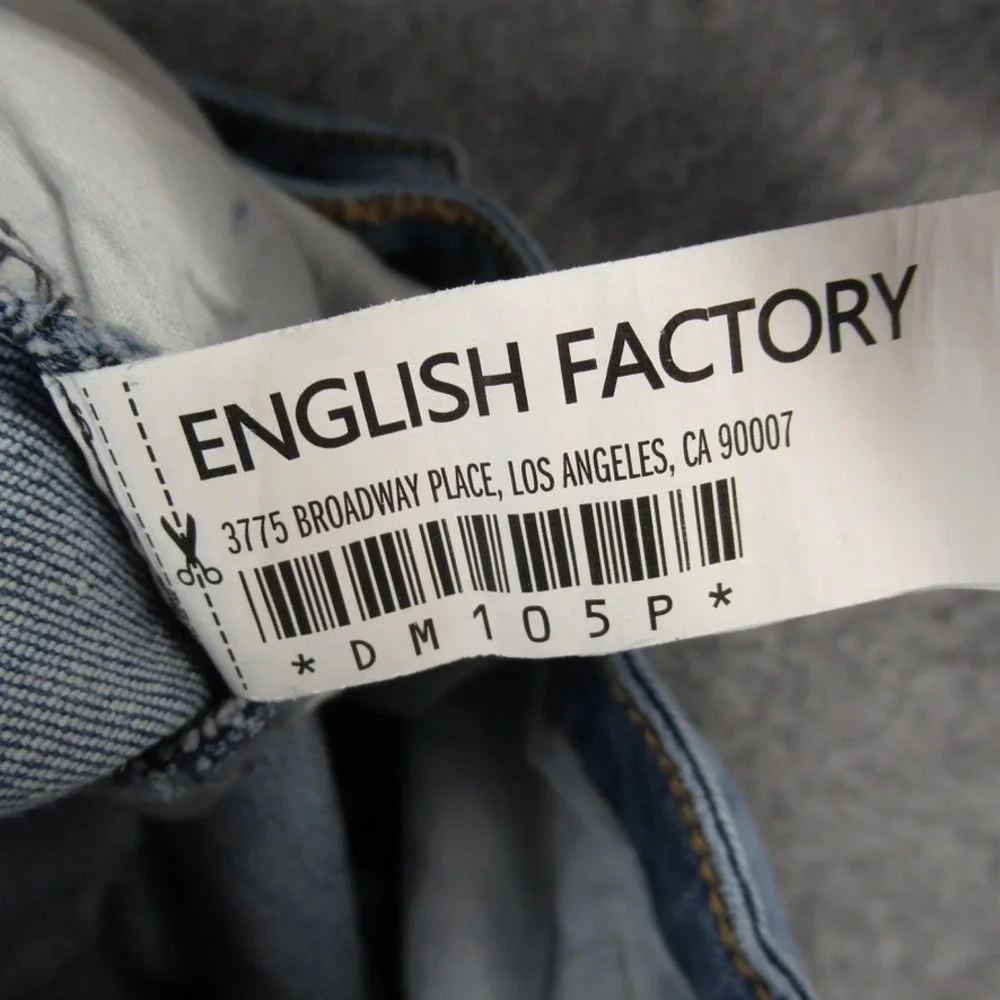 English Factory Womens Distressed‎ Ankle Jean Size 28 (Measures 28x26)
